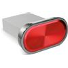 ELLENNE CHIAVETTA USB GIOIELLO METALLICO ROSSO PENDRIVE MEMORIA 16GB A13 | MEMORIA USB 2.0 CON GIOELLO OVALE E FINITURA METALLICA COLORATA, TAGLI DA 16G 32GB 64GB A SCELTA