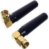 TREADALT-TEC Confezione da 2 antenna WiFi Dual Band 3dBi SMA maschio - 2,4 GHz/5 GHz/5,8 GHz Rubber Duck Omnidirezionale di ricambio per router, scheda di rete PCIe, adattatore USB, telecamera IP, Bluetooth, PC