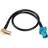 Durlo Cavo antenna Fakra-SMB, adattatore antenna RG174 Fakra maschio-SMB femmina per autoradio DAB, GPS, sistemi di navigazione e Bluetooth