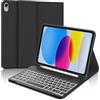 WINCHKING Tastiera per iPad A16 11 Generazione 11 2025/10 Generazione 10.9 2022 | Custodia Bluetooth con Retroilluminazione Tastiera per iPad A16 11/10 Gen, Cover Keyboard Staccabile Italiano, Nero
