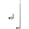 CHUNCHEN TV Maschio Antenna Telescopica 7 Sezioni Antenna TV Telescopica 70.5CM/27.76IN per DVB-T DVB-T2 AM FM Radio Stereo Ricezione
