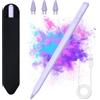 HOTLIFE Penna per Tablet Android Pennino per Tablet con Sensibile All'Inclinazione | Ricarica Rapida, Penna Tablet Universale Compatibile con Samsung/Lenovo/Huawei/Mi/iPhone e Altri Telefoni Cellulari-Viola