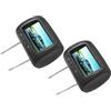 HEEPDD Monitor per Poggiatesta da 7 Pollici, Display per Auto a Doppio Schermo con Telecomando Wireless a 2 Ingressi Video per L'intrattenimento Universale per Auto