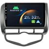 YUNTX Android 16 2 Din Radio con navigazione per HONDA Jazz City 2002-2007-[Integrato CarPlay/Android Auto/DSP/GPS/Bluetooth 5.0/MirrorLink/Controllo del volante]-IPS 9 Touch screen