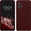 kwmobile Cover per Samsung Galaxy A72 Custodia - Back Case per Smartphone in Silicone TPU - Protezione Gommata - viola bordeaux