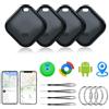 MTAKYI GPS Tracker Smart Tag Bluetooth Tracker Smart Tag per Android e iOS,4 pezzi | Dual System Localizzatore Bluetooth Funziona con Apple Find My & Android Google Find Hub,GPS Tracker per Chiavi,Portafoglio