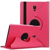 KATUMO Cover per Samsung Galaxy Tab A 10.5 Pollici 2018 Ultra Sottile Smart 360° Angoli di Visione Multipla Nuova Smart Pelle PU Custodia per SM T590/T595/T597 (Rosso rosa)