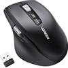UGREEN Mouse Wireless 2.4G & Bluetooth, Scrolling Ultra-veloce, Mouse ergonomico a 5000 dpi 5 pulsanti, 10M di connessione, mouse silenzioso compatibile con Windows, Linux, MacOS, Android e Chrome