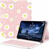 PDJPESH Custodia per tablet MUISOO C107/ MUIKB1004L, con tastiera magnetica rimovibile, supporto regolabile, visualizzazione multi-angolo, protezione completa, custodia antiurto in pelle PU