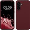 kwmobile Cover per Samsung Galaxy A56 5G Custodia - Back Case per Smartphone in Silicone TPU - Protezione Gommata - viola bordeaux