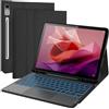 QYiiD Custodia Tastiera per Lenovo Yoga Tab Plus 12,7 (2025) | 7 colori retroilluminati, Magnetica tastiera staccabile con trackpad, Italiano QWERTY, Bluetooth con Portapenna