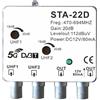 WEB world electronic business Amplificatore da palo antenna TV digitale terrestre DVB-T2 filtro 5G LTE 2 ingressi 2 uscite UHF regolabile 4-20dB
