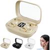 Dawhare Auricolari wireless 4 in 1 con custodia a LED, cuffie a clip, auricolari sportivi impermeabili con lunga durata, auricolari wireless 5.4, cancellazione del rumore, lunga durata, per allenamenti