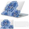 HLAAJJX Custodia Compatibile con MacBook Air 13 Pollici 2022-2026 M2/M3/M4/M5 | Copertina Case Protettiva Sottile y Protector De Teclado para MacBook Air 13,6 (A2681/A3113/A3240/A3449), Paeonia Blu