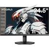 KOORUI Monitor 24,5 Pollici Gaming Monitor 180Hz, Full HD (1920x1080) VA, 1ms, Adpitive Sync, 2xHDMI & DisplayPort, sRGB 99%, VESA, Inclinazione Regolabile, Cura degli occhi
