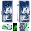 Kinetijy Custodia Comaptibile per Doogee X95 PRO Case Custodia Cover Supporto Premium in PU[con Pellicola Protettiva HD con durezza 9H] [Blocco RFID][Effetto Luminoso Scuro] LPT-Lang