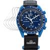 Renwox 5pcs pellicola idrogel per Omega X Swatch Bioceramic Moonswatch 32mm | Orologio intelligente Flessibile HD Clear Pellicola Protettiva Schermo TPU Ultra Sottile, Touch Sensibile, Senza bolle