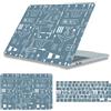 HLAAJJX Custodia Compatibile con MacBook Air 13 Pollici 2022-2026 M2/M3/M4/M5 | Copertina Case Protettiva Sottile y Protector De Teclado para MacBook Air 13,6 (A2681/A3113/A3240/A3449), Volo