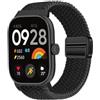 MELEJIA Cinturino in Tessuto Intrecciato per Xiaomi Redmi Watch 6 Lite/Watch 6 Active/Watch 6/Watch 5/Band 10 Pro/9 Pro Ricambio Cinturino con Chiusura Magnetica, Elastico Regolabile Cinturini