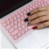 Se7enline Copertura universale della tastiera del computer portatile da 12/13/14 pollici per unghie lunghe, rosa
