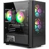 STGSivir PC Gaming Fisso, Xeon E5, GT 740 4G, 32G RAM, 1T SSD | Computer Gaming per Streaming, Editing Video, Compiti, fino a 3.7 GHz, WiFi 6, BT 5.2, HDMI,DVI,Win11 Pro, Case ARGB,Nero