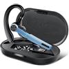 Qecnato Cuffie Bluetooth senza fili, vivavoce, telefono cellulare Bluetooth 5.3, con 60 ore di autonomia, ENC Dual Mic cancellazione del rumore, auricolari con custodia di ricarica, per lavoro, ufficio, blu