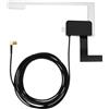 HoxzoDa Dab Auto Amplificata, CA-an-Dab.001, Antenna Radio Digitale 18dBi, Adattatore Antenna Autoradio, Compatibile con Dab+ per Ricezione Chiara, 5-12V