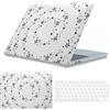 HLAAJJX Custodia Compatibile con MacBook Air 13 Pollici 2022-2026 M2/M3/M4/M5 | Copertina Case Protettiva Sottile y Protector De Teclado para MacBook Air 13,6 (A2681/A3113/A3240/A3449), Anello Stella