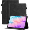 Cicili Custodia per Samsung Galaxy Tab S12+ / S12 Plus 12,4 2026-Nero | Custodia protettiva a portafoglio in pelle PU con 4 scomparti per schede, supporto regolabile multi-angolo, per ufficio