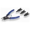 Pinza per anelli seeger set 4 pz.