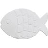 Spirella Set di 5 Adesivi Antiscivolo per Doccia o Vasca, in PVC, Motivo Pesce Palla, 16x10,5 cm, Bianco