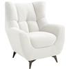 Atlantic Home Collection Poltrona Shawn rivestita in tessuto teddy, bianco, poliestere, 88 cm x 91 cm 98 cm