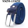 Anyongzu 2020 nuovi uomini di Design cintura elastica tessuta 3.3CM di larghezza blu nero marrone regalo di lusso ragazze abbinamenti Jeans accessori 90CM-135CM