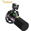 maono Microfono Dinamico MAONO PD200X XLR/USB per Gaming, Registrazione, Streaming YouTube, Microfono in Metallo con Software e Manopola di Regolazione del Guadagno con Funzione Tap-to-Mute