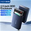 Acasis Custodia per HDD Acasis Dual-bay da 2.5 pollici custodia per Hard Disk esterno custodia per HDD SSD RAID Array tipo C 2.5 "custodia per Array di dischi