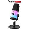 MAONO Microfono da gioco MAONO PD100X, microfono dinamico USB/XLR con Software EQ RGB, muto, Jack per cuffie, microfono per PC Podcast Streaming Gamer PS5/4