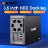 MAIWO Custodia di archiviazione RAID SATA da 3,5 pollici Docking station per disco rigido Dual Bay a USB 3.1 Type-C 10 Gbps Supporto modalità RAID 0/1