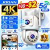 Jooan 4K 8MP HD Wifi PTZ Telecamera Esterna 5G Wifi Dual Lens Telecamere IP di Sicurezza Zoom 5X AI Tracking ONVIF CCTV Telecamera di Sorveglianza