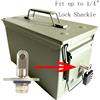NONE Kit hardware per serratura per scatola di munizioni in acciaio per 50 Cal Fat 50 30 Cal Custodia per munizioni in metallo Set di viti hardware per scatola di sicurezza per proiettili di denaro