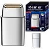 Kemei Tx5 Pro Custodia in metallo Barbiere Capelli Rasoio elettrico per uomo Barba Testa calva Macchina da barba Rasoio elettrico ricaricabile