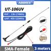 ABBREE UT-106UV Antenna per auto Walkie Talkie Magnetica SMA-Femmina VHF UHF Antenna a bordo per UV-5R 5RH 21 Pro Quansheng UV-K5 Ham Radio