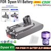 Bonadget NUOVA Batteria 25.2V 6000mAh per Aspirapolvere Dyson Serie V11 SV14 SV17, Accessori Fluffy 970145-02, Batteria di Ricambio Versione con Gancio
