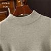 ANIMAL GAME Maglione da uomo autunno dolcevita finto maglione da esterno mezzo collo pullover tinta unita streetwear maglione lavorato a maglia caldo invernale