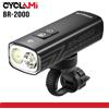 CYCLAMI 2000 Lumen CYCLAMI Faro Della Bici Della Torcia Elettrica Della Bicicletta Manubrio Tipo-C MTB Strada Evidenziare BR2000 Lampada Frontale Luce In Lega di Alluminio