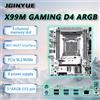 JGINYUE Scheda madre JGINYUE X99 LGA2011-3 M-ATX per CPU Xeon E5-26xx V3 V4, RAM DDR4 ECC, X99M GAMING D4 ARGB, supporto per barra di dimensionamento.