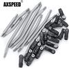 AXSPEED Set di 10 Aste di Collegamento dello Sterzo in Acciaio Inox per TRX-4, Passo 313/324/336mm, Parti per Auto RC Crawler 1/10