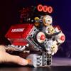 M MENBIS Modello di Motore V8 in Mattoncini, Blocchi da Costruzione Elettrici, Parti Tecniche per Auto, Giocattoli Creativi, Regali per Adulti
