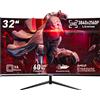 FYHXele Monitor curvo da 32 pollici 4K 60Hz Display LED UHD HDR400 Schermo per computer da gioco desktop Compatibile con HDMI/DP/Audio 3840*2160