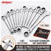 Hi-Spec Set di chiavi a cricchetto regolabili 1PC/1SET, chiave universale per riparazioni di biciclette e motociclette, kit di utensili meccanici