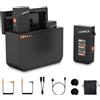 NONE Microfono wireless professionale Vimo C 2.4G con custodia di ricarica per fotocamere DSLR, iPhone, smartphone Android e YouTuber